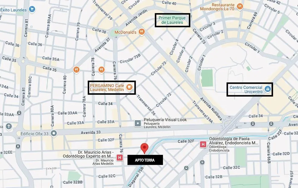 Apartamento Apto Terra Amplio Y Centrico Medellín